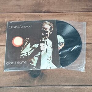 Charles Aznavour Idiote Je taime French Vinyl Record LP Album Barclay DD 3953